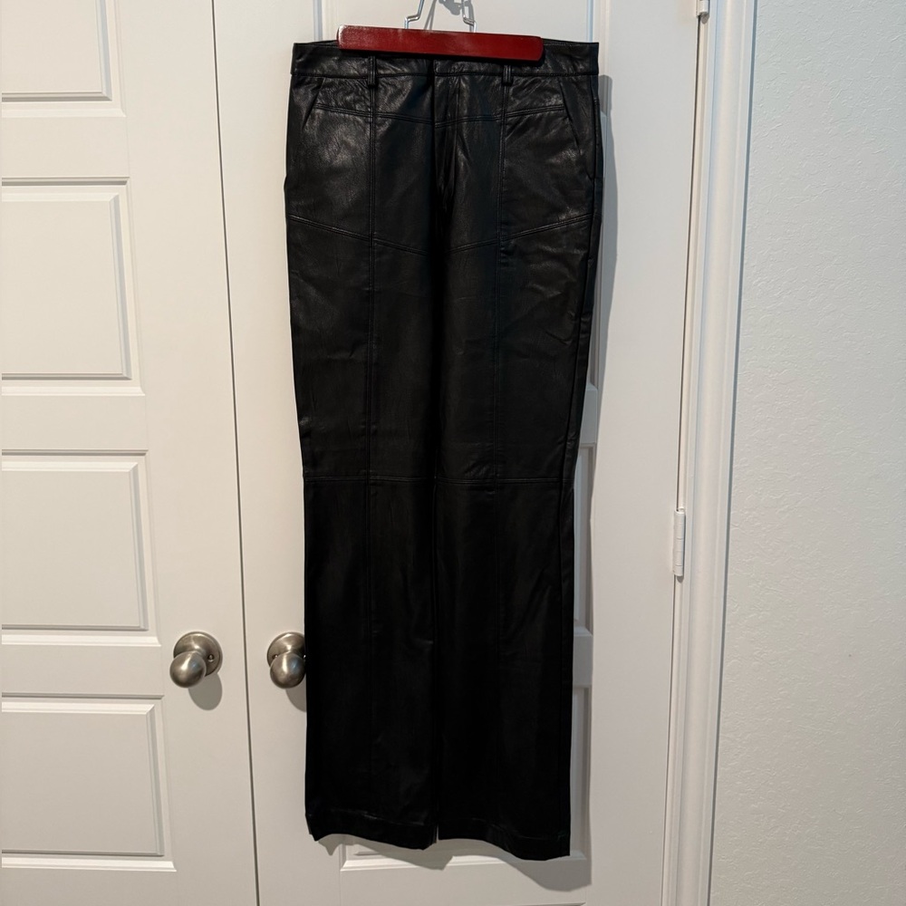Revolve Steele Faux Leather Straight Leg Pants